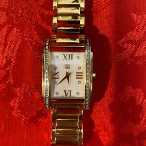 Movado ESQ diamond and gold watch